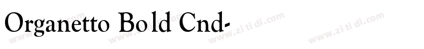 Organetto Bold Cnd字体转换